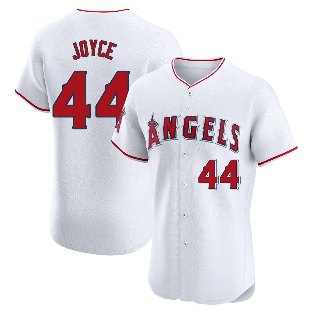 LA.Angels #44 Ben Joyce Player White Limited Elite Fdoa Stitched Home Jerseys