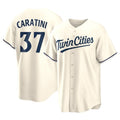 M.Twins #37 Victor Caratini Player Cream Game Limited Home Fdoa Stitched Jerseys