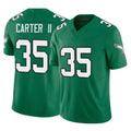 P.Eagles #35 Michael Carter II Player Green Kelly Alternate Vapor F.U.S.E. Home Game Gdoa Stitched Jerseys