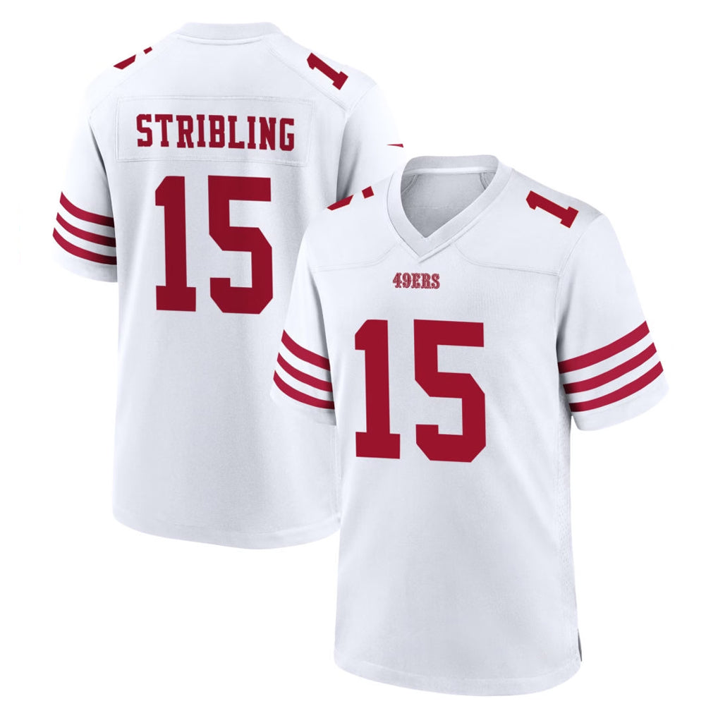 SF.49ers #15 De'Zhaun Stribling Player White Game Home Gdoa Stitched Jerseys