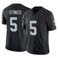 LV.Raiders #5 Eric Stokes Player Black Limited Vapor F.U.S.E. Home Game Gdoa Stitched Jerseys