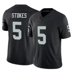 LV.Raiders #5 Eric Stokes Player Black Limited Vapor F.U.S.E. Home Game Gdoa Stitched Jerseys