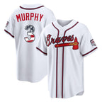 A.Braves #3 Dale Murphy Player White USA 250 Fourth Of July Limited Home Game Gdoa250Ys Stitched Jerseys