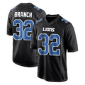 D.Lions #32 Brian Branch Player Black Fashion Home Game Gdoa Stitched Jerseys
