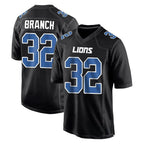 D.Lions #32 Brian Branch Player Black Fashion Home Game Gdoa Stitched Jerseys