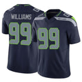 S.Seahawks #99 Leonard Williams Player Navy Limited Vapor F.U.S.E. Home Game Gdoa Stitched Jerseys
