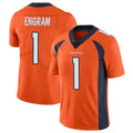 D.Broncos #1 Evan Engram Player Orange Color Vapor Untouchable Limited Game Gdoa Stitched Jerseys