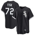 C.White Sox #72 Carlton Fisk Player Black Home Game Gdoa Stitched Jerseys