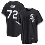 C.White Sox #72 Carlton Fisk Player Black Home Game Gdoa Stitched Jerseys