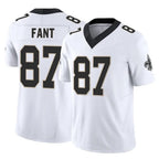 NO.Saints #87 Noah Fant Player White Limited Vapor F.U.S.E. Home Game Gdoa Stitched Jerseys