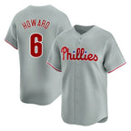 P.Phillies #6 Ryan Howard Player Gray Home Limited Fdoa Stitched Jerseys