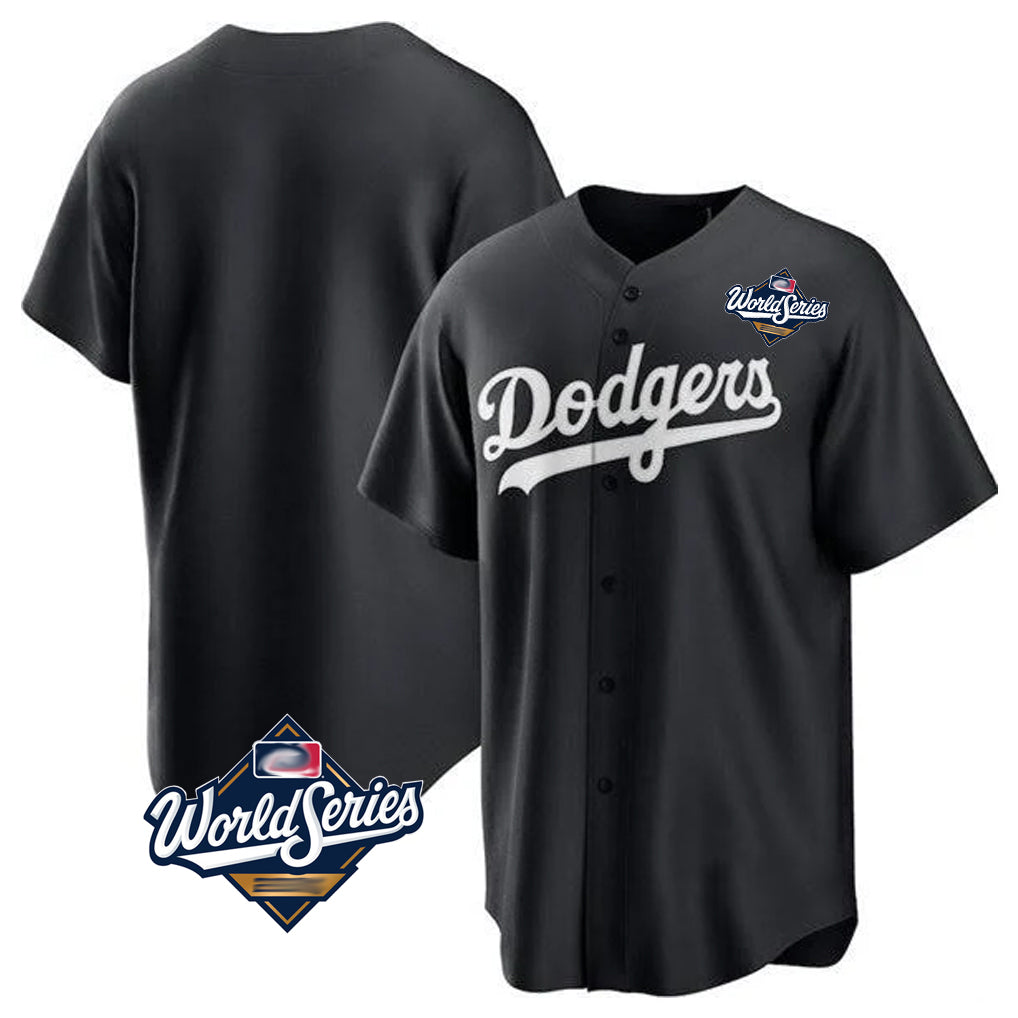 LA.Dodgers ## Dodgers Blank Player Black Pitch Fashion World Series T-shirt Fdoa Stitched Jerseys