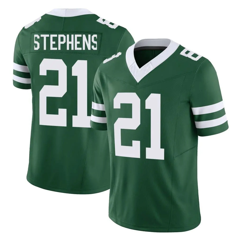 NY.Jets #21 Brandon Stephens Player Green Legacy Limited Vapor F.U.S.E. Home Game Gdoa Stitched Jerseys