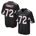 A.Cardinals #72 Hjalte Froholdt Player Black Home Game Gdoa Stitched Jerseys