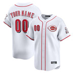 Custom C.Reds White Home Limited Any Name & Number Gdoa Stitched Jerseys