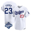 LA.Dodgers #23 Kyle Tucker Player White World Series Meet Limited Home Fdoa Stitched Jerseys
