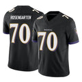 B.Ravens #70 Roger Rosengarten Player Black Vapor F.U.S.E. Limited Gdoa Stitched Jerseys