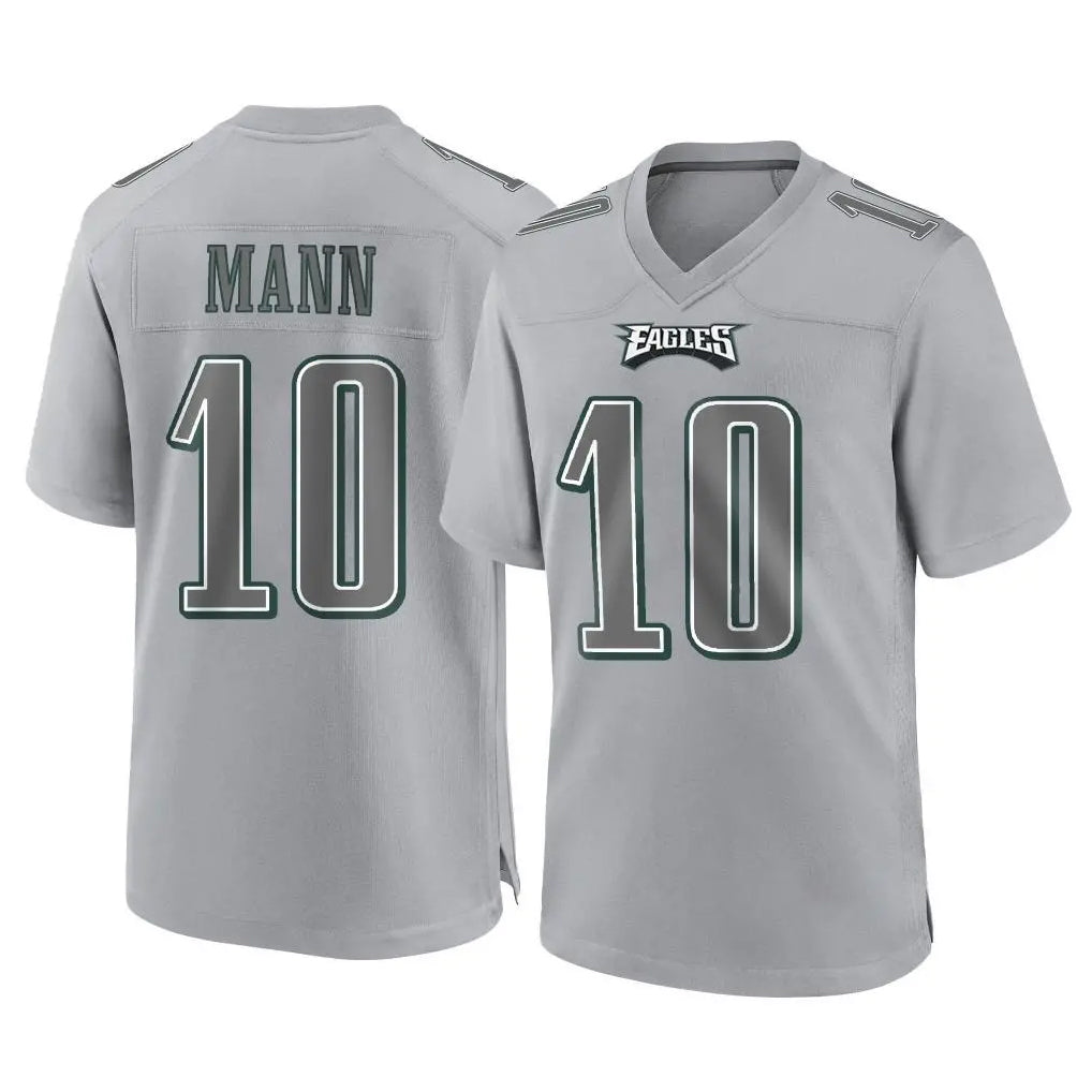 P.Eagles #10 Braden Mann Player Gray Atmosphere Fashion Home Game Gdoa Stitched Jerseys
