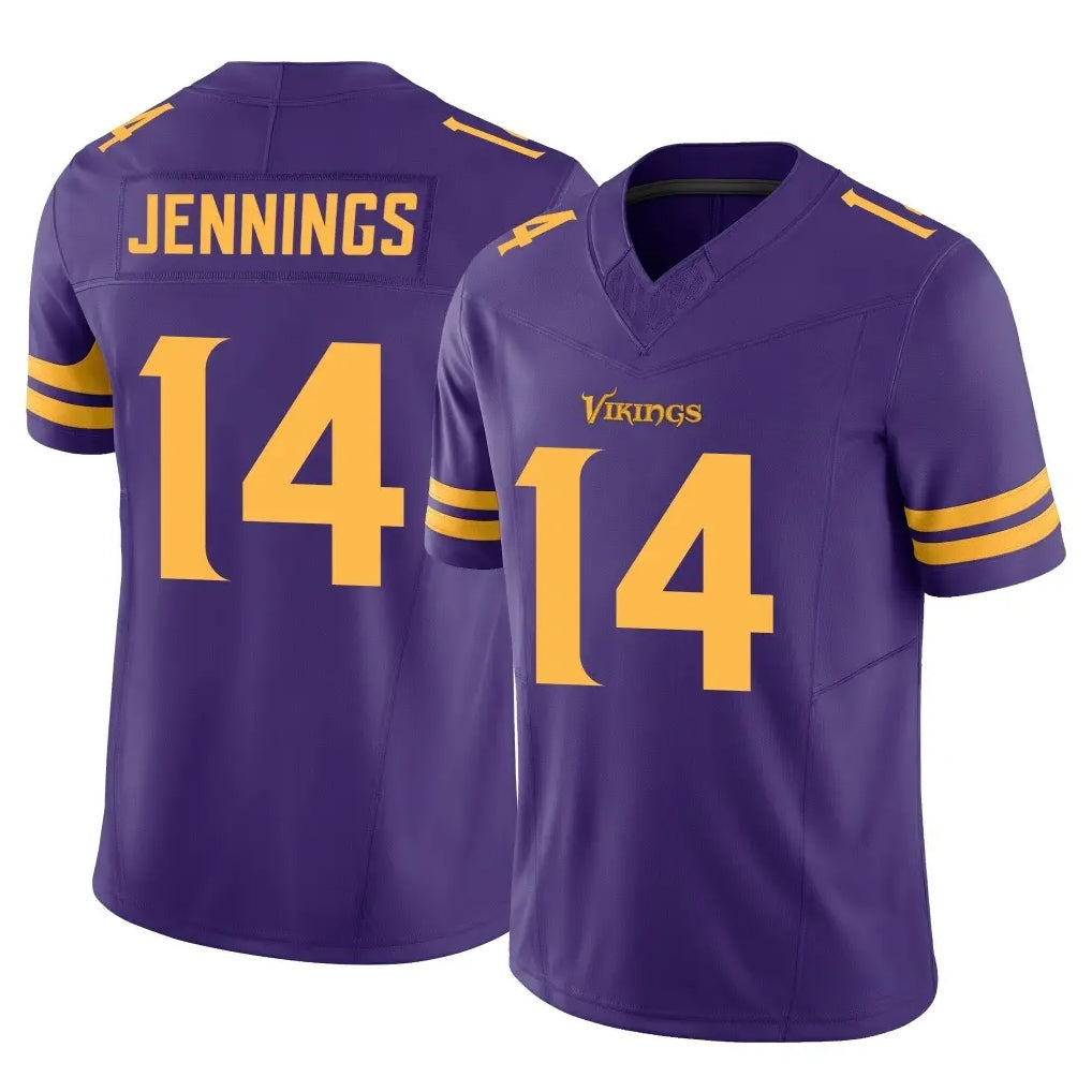 M.Vikings #14 Jauan Jennings Player Purple Limited Alternate Vapor F.U.S.E. Home Game Gdoa Stitched Jerseys