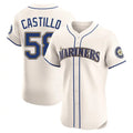 S.Mariners #58 Luis Castillo Player Cream Home Limited Elite Fdoa Stitched Jerseys