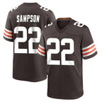 C.Browns #22 Dylan Sampson Player Brown Home Game Gdoa Stitched Jerseys