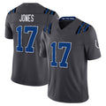 IN.Colts #17 Daniel Jones Player Anthracite Limited 2026 Rivalries Collection Home Game Gdoa Stitched Jerseys
