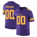 Custom M.Vikings Purple Limited Color Rush Home Game Any Name & Numbers Gdoa Stitched Jerseys