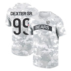 C.Bears #99 Gervon Dexter Sr. Player Arctic Camo Salute to Service Performance T-Shirt Limited Gdoa Stitched Jerseys
