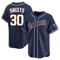 S.Diego Padres #30 Gavin Sheets Player Navy Cooperstown Collection Limited Home Fdoa Stitched Jerseys