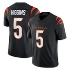 C.Bengals #5 Tee Higgins Player Black Vapor F.U.S.E. Limited Home Game Gdoa Stitched Jerseys