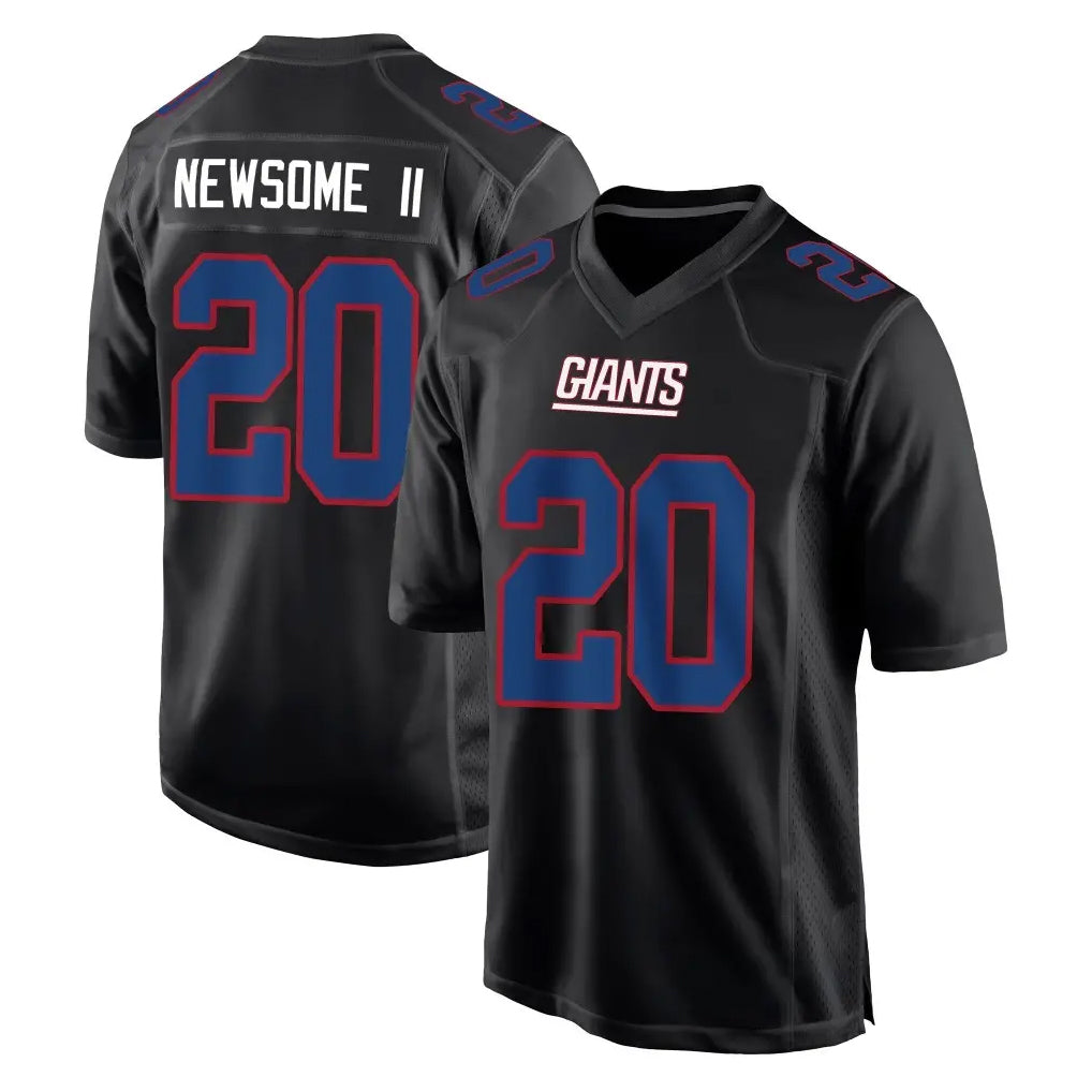 NY.Giants #20 Greg Newsome II Player Carbon Fashion Limited Home Game Gdoa Stitched Jerseys