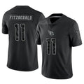 A.Cardinals #11 Larry Fitzgerald Player Black RFLCTV Limited Gdoa Stitched Jerseys