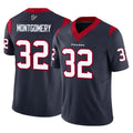 H.Texans #32 David Montgomery Player Navy Limited Vapor F.U.S.E. Home Game Gdoa Stitched Jerseys