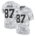 KC.Chiefs #87 Travis Kelce Player Arctic Camo Salute To Service Limited Game Gdoa Stitched Jerseys
