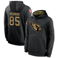 A.Cardinals #85 Trey McBride Player Black Salute to Service Hoodies Gdoa Stitched Jerseys