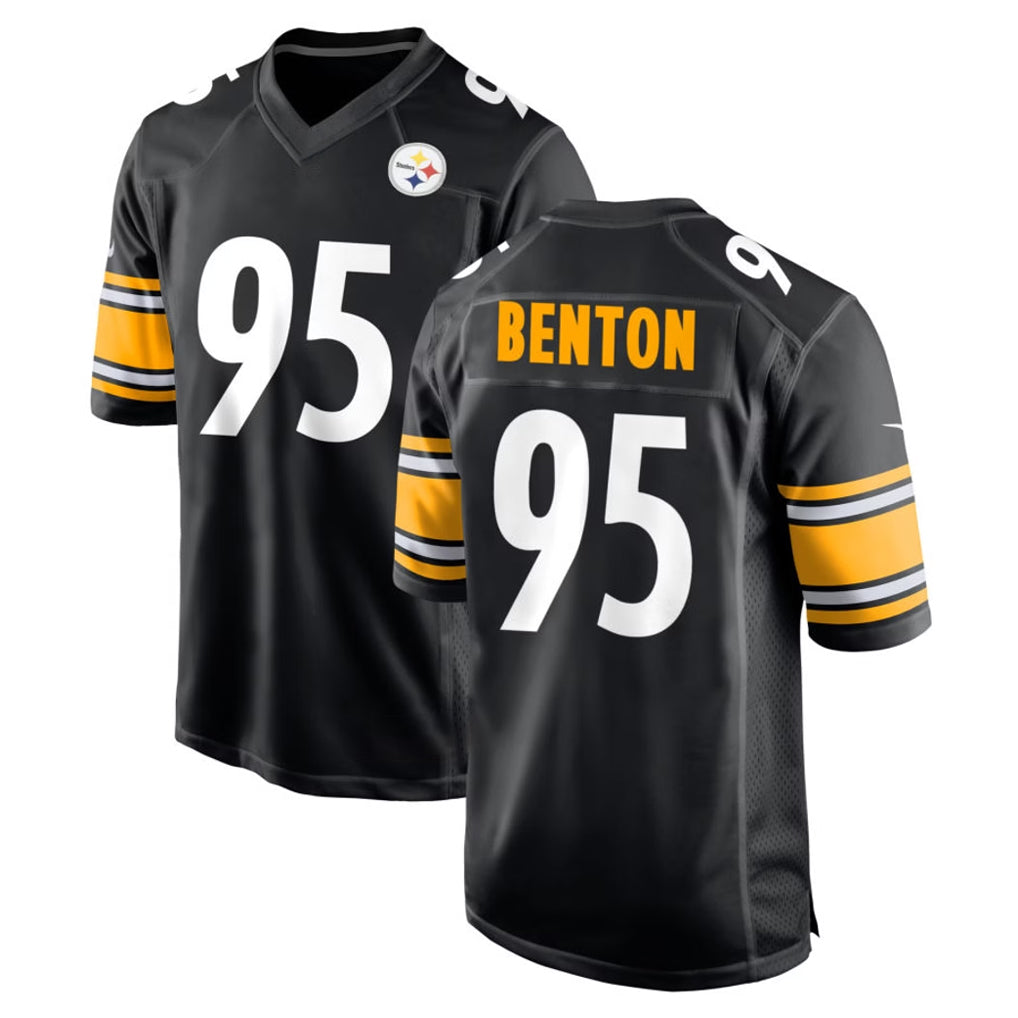 P.Steelers #95 Keeanu Benton Player Black Home Game Gdoa Stitched Jerseys