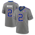 B.Bills #2 DJ Moore Player Gray Nickel City Home Game Gdoa Stitched Jerseys