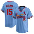 St. Louis Cardinals #15 Jose Fermin Player Light Blue City Connect Home T-shirt Fdoa Stitched Jerseys