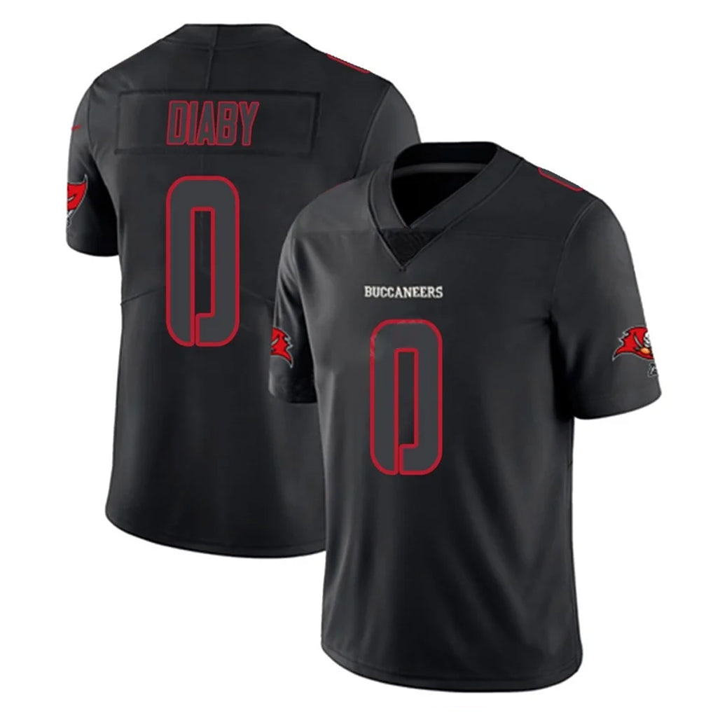 TB.Buccaneers #0 Yaya Diaby Player Black Impact Limited Home Game Gdoa Stitched Jerseys