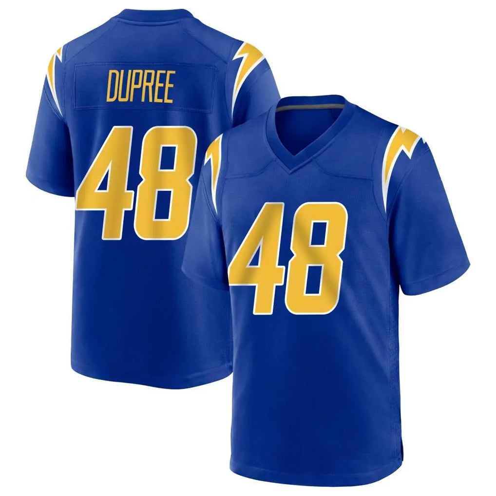 LA.Chargers #48 Bud Dupree Player Royal Home Game Gdoa Stitched Jerseys