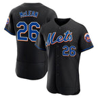 NY.Mets #26 Nolan McLean Player Black Replica Home Limited Elite Fdoa Stitched Jerseys