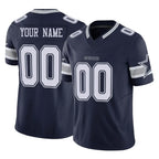 Custom D.Cowboys Navy Limited Vapor F.U.S.E. Home Game Any Name & Numbers Gdoa Stitched Jerseys