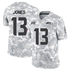 S.Seahawks #13 Ernest Jones IV Player Arctic Camo Limited Salute To Service Home Game Gdoa Stitched Jerseys