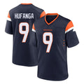 D.Broncos #9 Talanoa Hufanga Player Navy Home Game Gdoa Stitched Jerseys
