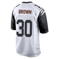 C.Bengals #30 Chase Brown Player White Alternate Home Game Gdoa Stitched Jerseys