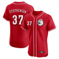 C.Reds #37 Tyler Stephenson Player Red Limited Elite Home Game Gdoa Stitched Jerseys