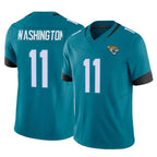 J.Jaguars #11 Parker Washington Player Teal Vapor F.U.S.E. Limited Home Game Gdoa Stitched Jerseys