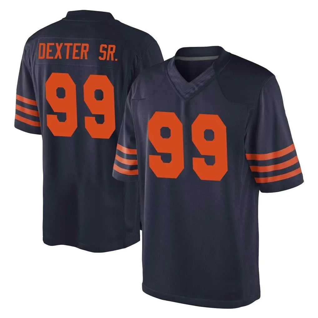 C.Bears #99 Gervon Dexter Sr. Player Navy Blue Alternate Game Gdoa Stitched Jerseys