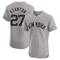 NY.Yankees #27 Giancarlo Stanton Player Gray Limited Elite Home Fdoa Stitched Jerseys