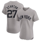 NY.Yankees #27 Giancarlo Stanton Player Gray Limited Elite Home Fdoa Stitched Jerseys